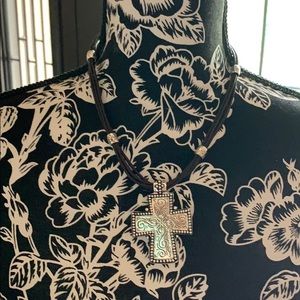 Premier Jewelry Cross Necklace, leather necklace
